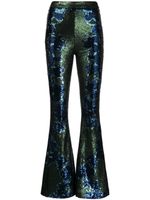 Cynthia Rowley pantalon évasé à taille haute - Vert