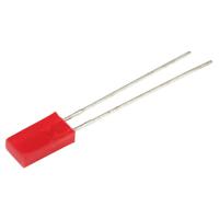 Kingbright Bedrade LED Rood Rechthoekig 2 x 5 mm 5 mcd 110 ° 30 mA 2 V - thumbnail