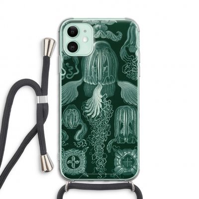 Haeckel Cubomedusae: iPhone 11 Transparant Hoesje met koord