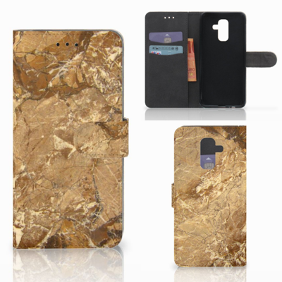 Samsung Galaxy A6 Plus 2018 | Bookcase | Marmer Creme