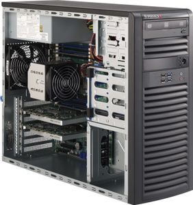 Supermicro SC732D4-903B Midi-tower PC-behuizing Zwart