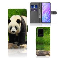 Samsung Galaxy S20 Ultra | Telefoonhoesje | Met pasjeshouder | Panda