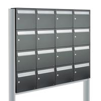 Allux Flow Set 4-Breed, 4-Hoog Op Statief Antraciet - 40040065_4x4s