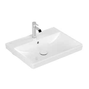 Villeroy & Boch Avento meubelwastafel 60x47cm 1 kraangat met overloop wit 41586001