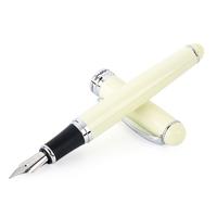 X750 briefpapier RVS Vulpen middellange NIB inkt pennen school Oiifice gift NIB grootte: 0.5 mm (ivoor)