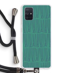 Swirls: Samsung Galaxy A71 Transparant Hoesje met koord