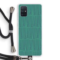 Swirls: Samsung Galaxy A71 Transparant Hoesje met koord