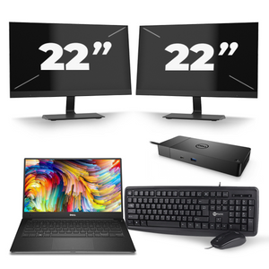 Dell Precision 5520 - Intel Core i7-7e Generatie - 15 inch - 16GB RAM - 512GB SSD - Windows 11 + 2x 22 inch Monitor