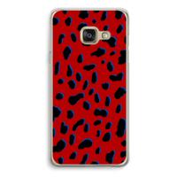 Red Leopard: Samsung Galaxy A3 (2016) Transparant Hoesje