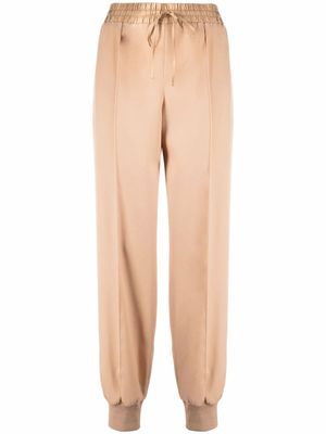 Jil Sander pantalon fuselé à lien de resserrage - Tons neutres