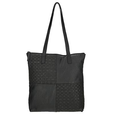 Enrico Benetti Leren Shopper Sicily Zwart