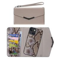 Mobilize 2in1 Elegant Magnet Clutch Apple iPhone 13 Mini Beige Snake