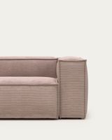Kave Home Blok Loungesofa-stoel 3 zitplaats(en) Roze - thumbnail