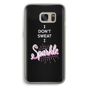 Sparkle quote: Samsung Galaxy S7 Transparant Hoesje