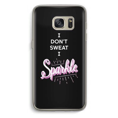 Sparkle quote: Samsung Galaxy S7 Transparant Hoesje