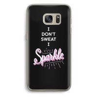 Sparkle quote: Samsung Galaxy S7 Transparant Hoesje