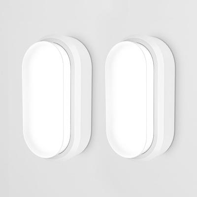 Set van 2 C-Series - LED Plafondlamp wit ovaal - Wandlamp - Scheepslamp - IP54 - 18 Watt - 1830lm - 6500K Daglicht wit - voor binnen en buiten