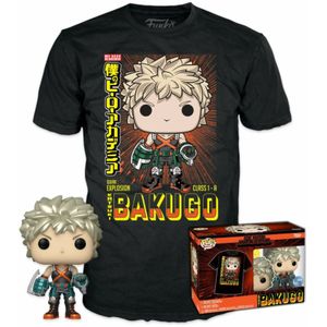 Pop! And Tee: My Hero Academia - Metallic Katsuki Bakugo T-Shirt Speelfiguur