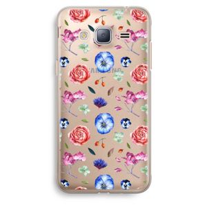 Bloemetjes: Samsung Galaxy J3 (2016) Transparant Hoesje
