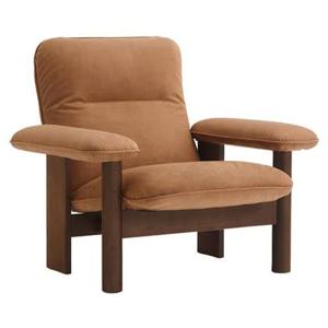 Audo Copenhagen Brasilia fauteuil donker eiken Dunes Camel 21004