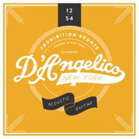 D'Angelico Prohibition Bronze Acoustic 12's 85/15 Medium Light 12-54 snarenset