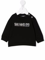 Balmain Kids sweat à logo imprimé - Noir - thumbnail