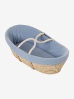 Hoes voor draagwieg van katoengaas grijsblauw