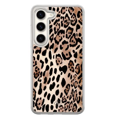 Samsung Galaxy S23 hybride hoesje - Golden wildcat