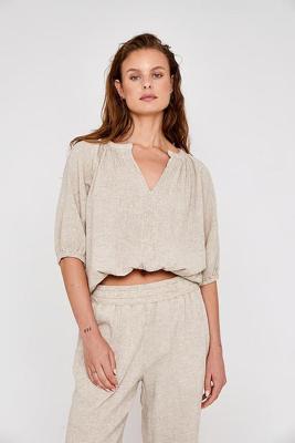 Moscow 123-05-kathy Blouse 410-1 Sand Solid