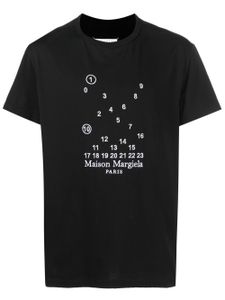 Maison Margiela t-shirt à logo Numeric brodé - Noir