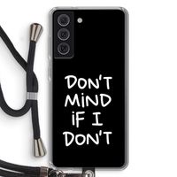 Don't Mind: Samsung Galaxy S21 FE Transparant Hoesje met koord