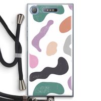 Memphis Shapes: Sony Xperia XZ1 Transparant Hoesje met koord