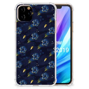 Doorzichtige Silicone Hoesje voor Apple iPhone 11 Pro Max Voetbal