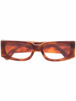 GCDS lunettes de soleil à monture rectangulaire - Marron
