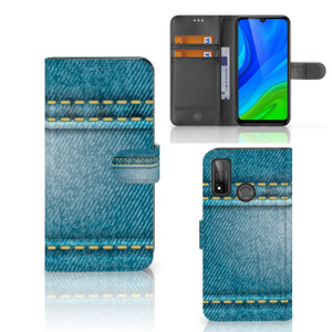 Huawei P Smart 2020 Wallet Case met Pasjes Jeans