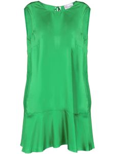 RED Valentino robe sans manches à volants - Vert