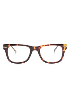 Linda Farrow Portico square-frame glasses - Marron