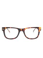 Linda Farrow Portico square-frame glasses - Marron - thumbnail