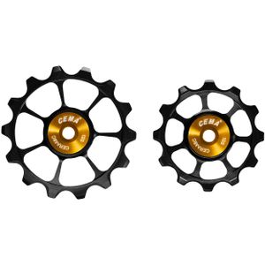 Cema Derailleurwieltjes keramisch 12v zwart