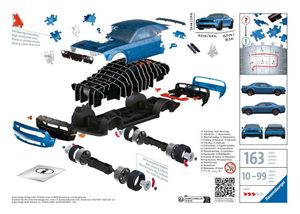 Ravensburger Dodge Challenger Hellcat Redeye Widebody 3D-puzzel 108 stuk(s) Voertuigen