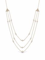 Yoko London collier Sleek en or blanc 18ct orné de perles d'eau douce et de diamants