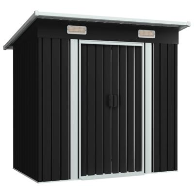 Tuinschuur staal antraciet