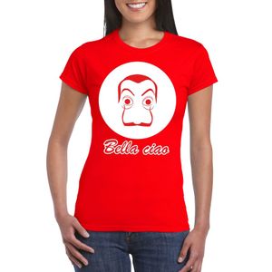 Rood Salvador Dali t-shirt voor dames 2XL  -
