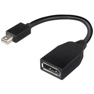 Lenovo 4X90L13971 Adapter [1x Mini-DisplayPort stekker - 1x DisplayPort bus] Zwart