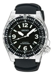 Horlogeband Seiko 4R15-00D0 / SRP043K2 / 4KR3JZR Rubber Zwart 20mm