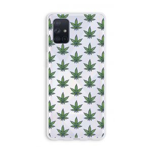 Weed: Galaxy A71 Transparant Hoesje