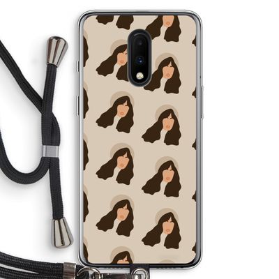 Bonjour mon amour: OnePlus 7 Transparant Hoesje met koord
