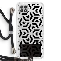 Crazy pattern: Samsung Galaxy A22 4G Transparant Hoesje met koord