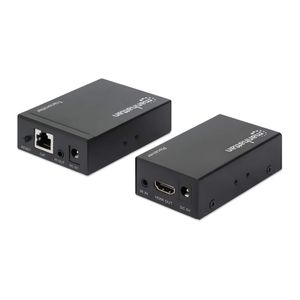 Manhattan 207461 Extender (verlenging) HDMI, LAN (10/100/1000 MBit/s) via netwerkkabel RJ45 50 m