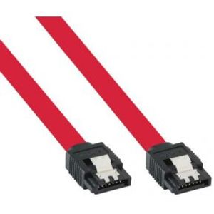 InLine 27305 SATA-kabel 0,5 m Rood